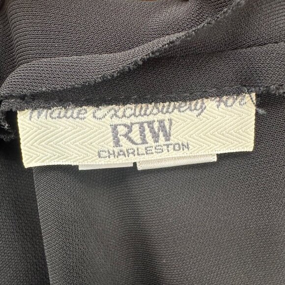 RTW Charleston Open Front Cardigan Womens Black Long Sleeve Mid Length Size XXL - Picture 3 of 9